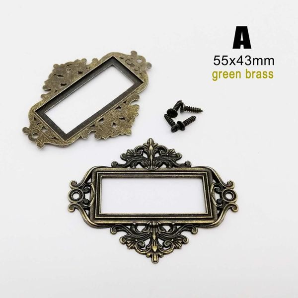 

ретро резной старинные декоративные этикетки тянуть кадру ручку файла держатель карты для мебельной шкафы ящик ящик чехол jllydo