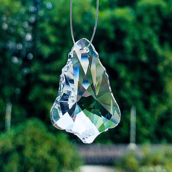 

3 5 10pcs decorative sun catcher suncatcher hanging drop crystal prisms faceted cut maple rainbow maker iridescent diy parts h jlliny