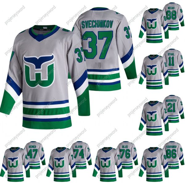 

2020-21 reverse retro andrei svechnikov jersey carolina hurricanes staal sebastian aho james reimer jake gardiner jaccob slavin teravainen, Black;red