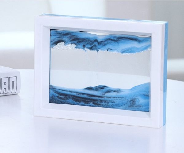

2021 plastic frame sand painting creative hourglass painting decoration office deskhome decoration crafts s--005
