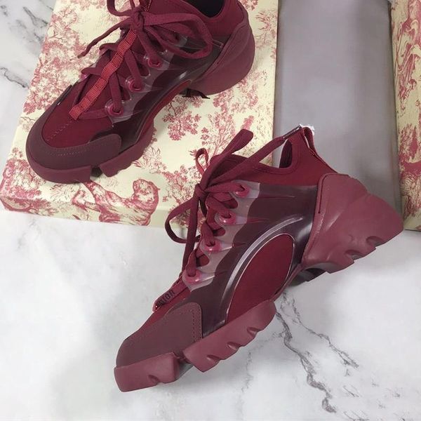 

2021 новые женские мужские обувь комфорт кружева connect connect повседневная обувь париж платформа кожа кожа лоскутное прогулка теннис крос, Black