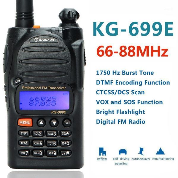 

wouxun kg-699e 66-88mhz dtmf encoding 1700mah ip55 waterproof fm transceiver walkie talkie amateur ham two way radio1