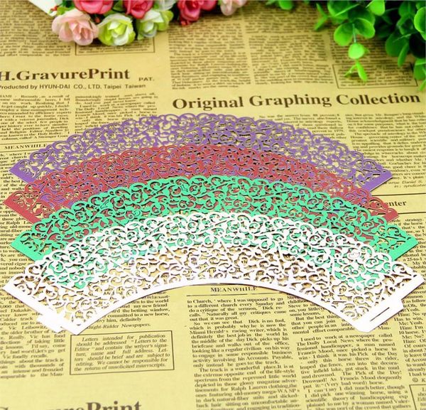 

wholesale- 12pcs/set wedding birthday filigree vine cupcake wrappers wraps wedding birthday party wmtqqr pets2010
