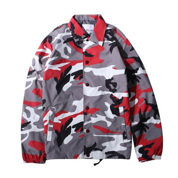 

nagri color camo windbreaker coaches jacket 2020 new fall hip hop turn down collar as uflage blazers streetwear eight colors, Black;brown