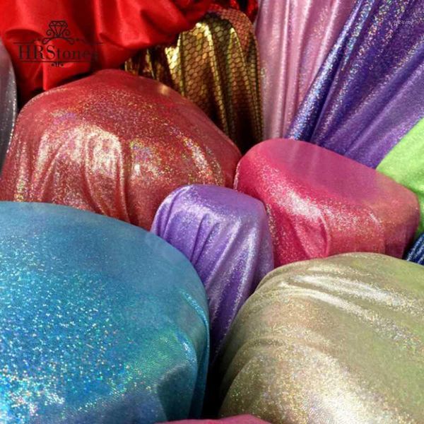 

laser colorful symphony glitter cloth wedding stage decoration p bright clothing fabric1, Black;white