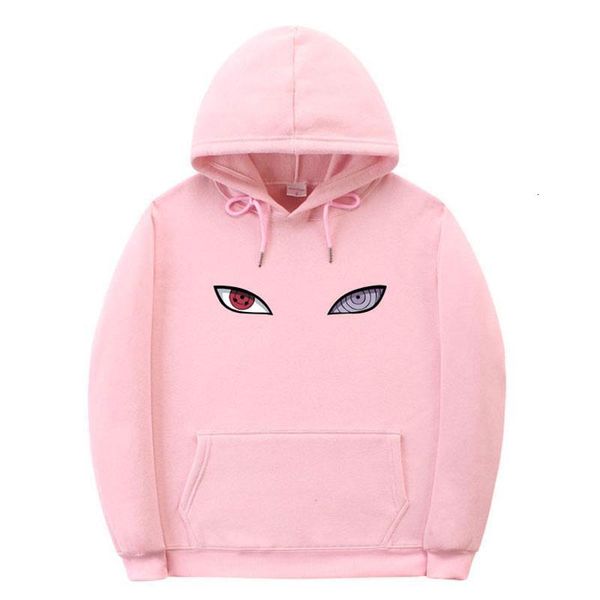 

новый harajuku anime мужчины и женские мужчины наруто учиха узумаки хатанка глаз печать пуловер толстовка мужчины хип-хоп уличная одежда, Black