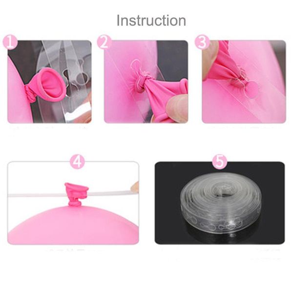 

5m lot ballons accessories balloon chain 110 holes wedding birthday balloons backdrop decor accessories seal accessories pump wmtmpu