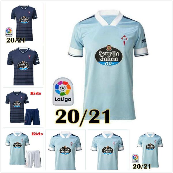 

человек и дети 2020 2021 rc сельта футбол джерси lobotka аспас santl mina дети футбол рубашка sisto boufal camiseta futbol kit, Black;yellow