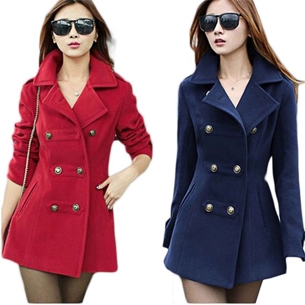 

zogaa fashion women trench coats plus size slim fit double breasted red casual overcoats for spring autumn long coat female 201226, Tan;black