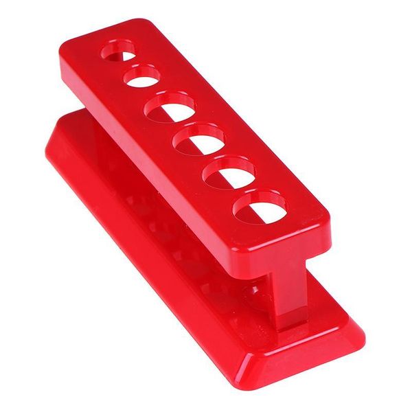 

6 holes red plastic test tube rack holder support burette stand laboratory test tube stand shelf lab school bbyhgl