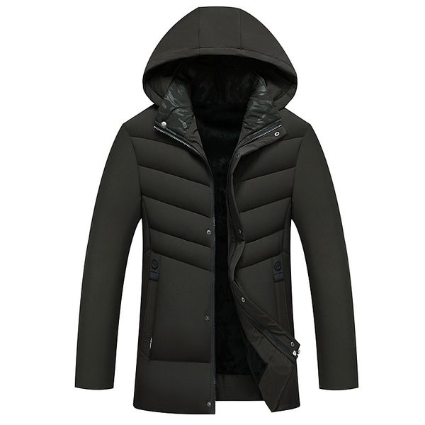 

2020 casual jackets with hood winter wear men's fashions parkas outerwear thick loose plus size windproof jacket hnzq, Black