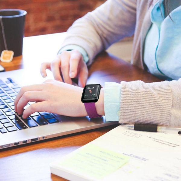 

116 plus smart watch band fitness tracker for kid bluetooth colorful watch sport activity ip67 waterproof heart rate pedometer wmtnbl