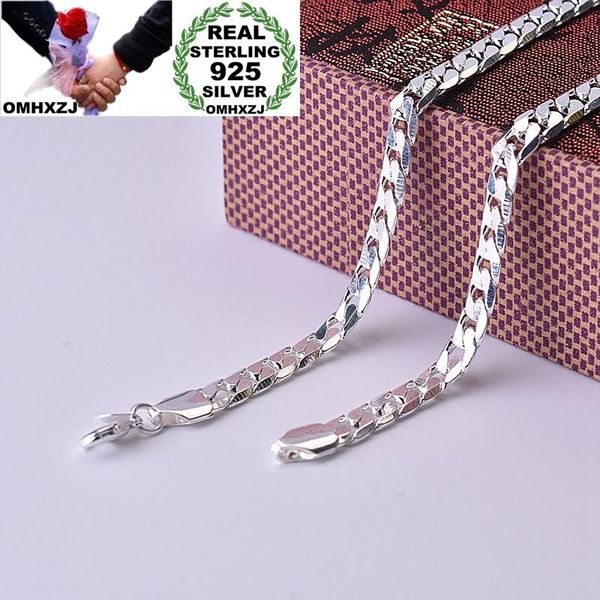 

omhxzj jewelry wholesale na328 european fashion fine woman man party birthday gift figaro 925 sterling silver chain necklace