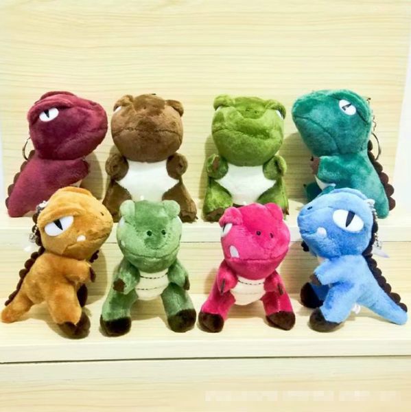 

xmy 10cm kawaii mini dinosaur toy dragon plush stuffed toy height keychain pendant plush toy doll for kid christmas gift