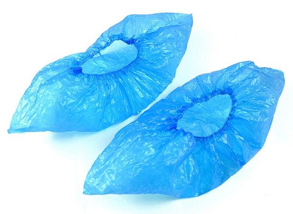 

disposable plastic anti slip shoe covers cleaning overshoes s/ protective b g1c9