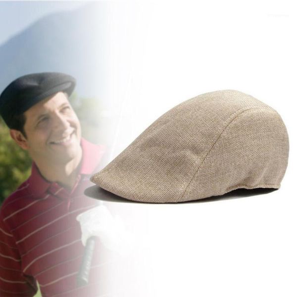 

Wholesale-1pc Fashion Casual Unisex Duckbill Cap Men Women Golf Driving Sun Flat Cabbie Newsboy Beret Hat Causal Gatsby Ivy Cap Khaki1, Blue;gray