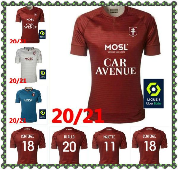 

20 21 fc metz футбольные трикотажки diallo 20 centonze 18 vagner 27 niane 7 fofana 6 home home 2020 2021 джерси футбольные рубашки, Black;yellow