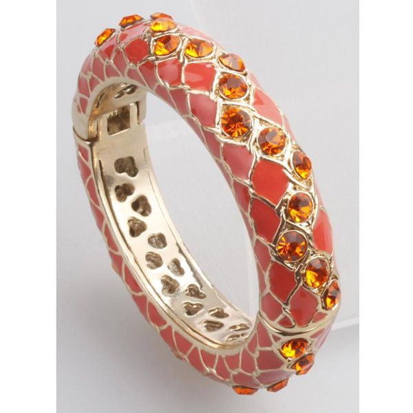 

bangle graybirds fashion bracelets bangles enamel cloisonne epoxy crystal grid pattern luxury jewelry for women l1141, Black