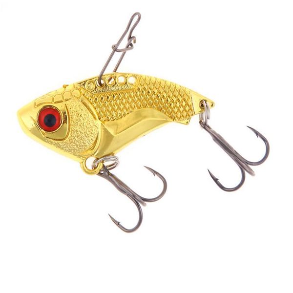 

1pcs metal vib fishing lures 45mm 16g vivid vibrations gold sliver spoon lure bass artificial fishing hard bait cic jllyxn