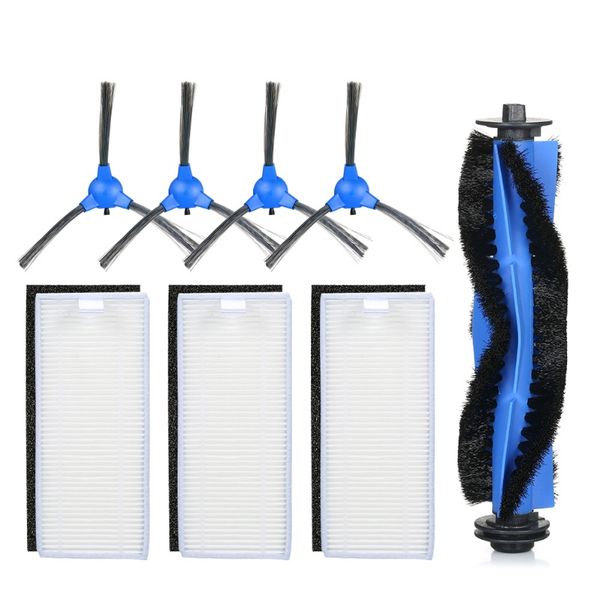 

8pcs replacement vacuum cleaner accessories kit for eufy robovac 11s vacuum cleaner 4side brushes 3filters 1 rolling brush f bbyeao