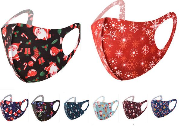 

santa designer gift face mask christmas 3d masks kids printing mouth facemask dustproof sunscreen washable men womeoutle