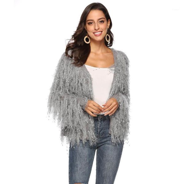 

women's sweaters 2021 fashion loose knitted coat long sleeve thicken warm mohair cardigan woman winter female casual outwear1, White;black