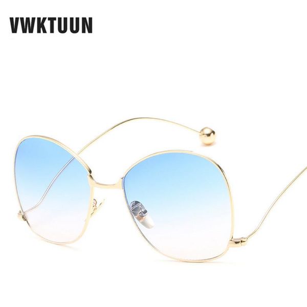 

oversize lens women celar vwktuun desginer sun sunglasses glasses transparent women brand gold for frame glasses gradient oculos avjjc, White;black