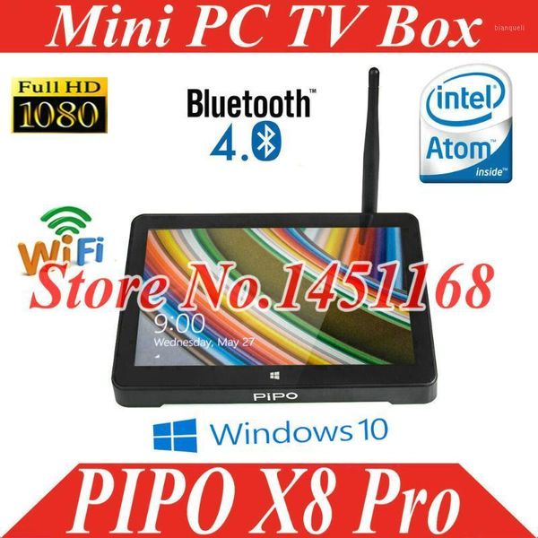 

tv box pipo x8 pro mini pc windows 10 with bing os intel quad core 2gb / 32gb tv box 7 inch screen tablet1