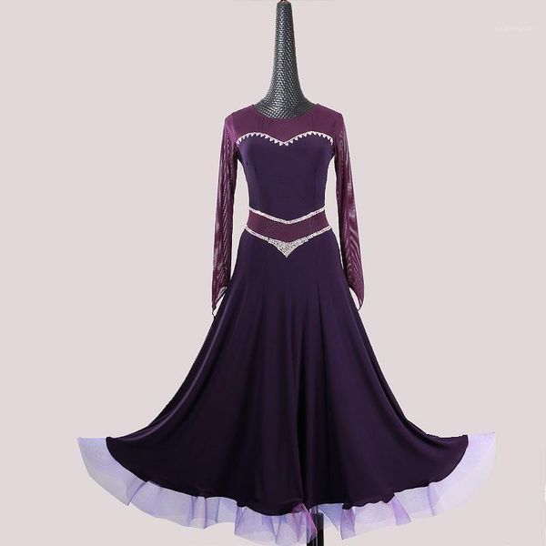 

waltz dress dance wear ballroom dance costumes flamenco dress purple ballroom woman standard dresses rumba costumes1, Black;red