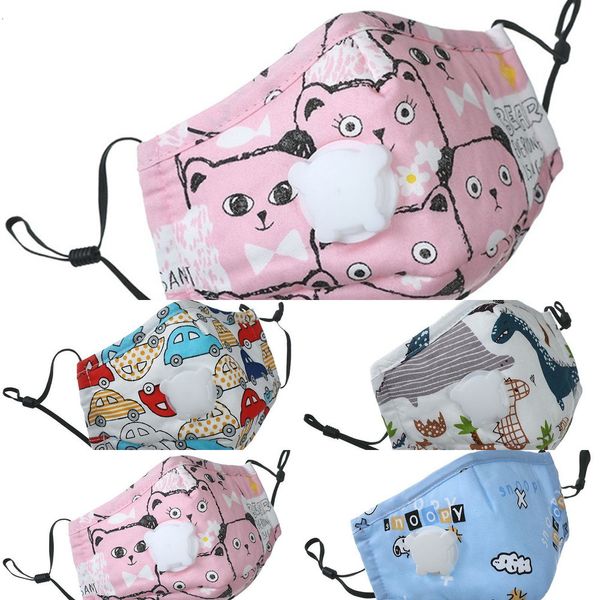 

mask ace cartoon cotton children designer face quality masks with active carbon filter breather pyic