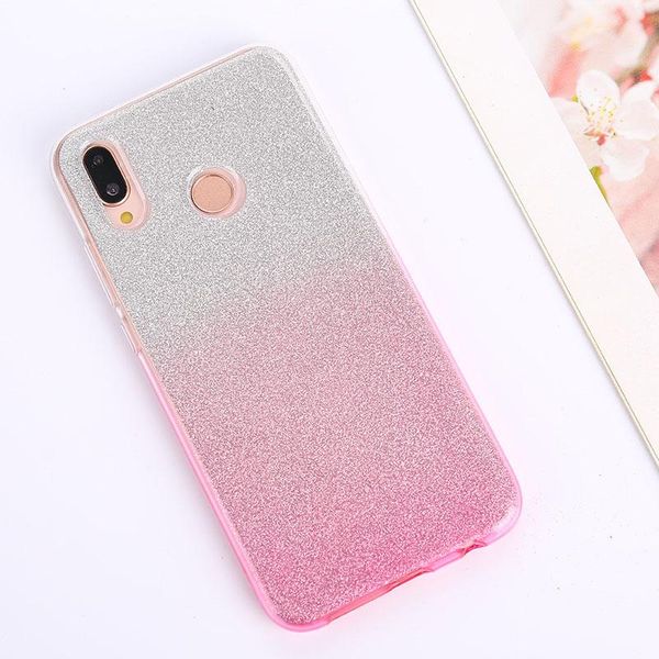 

новый bling glitter gradient case для huawei y5 y6 prime y7 pro y9 2018 2019 мягкая силиконовая крышка для huawei p smart wmtmyp dh_nicshop
