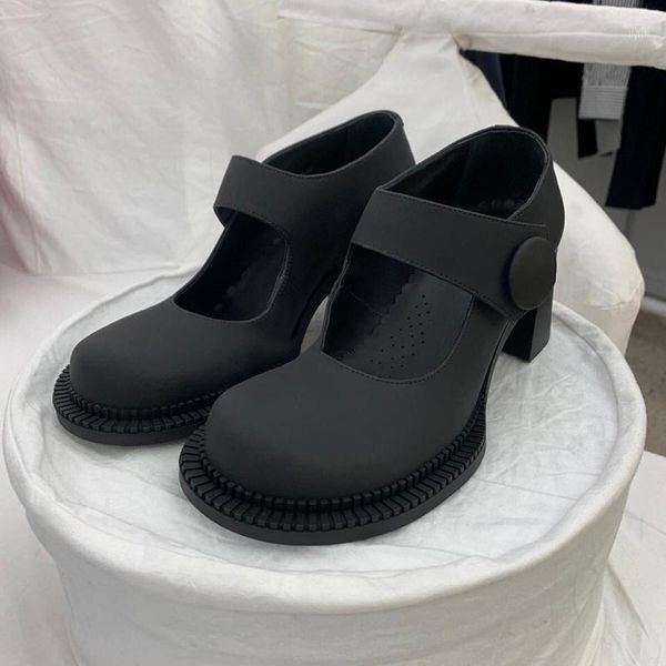 

dress shoes mary janes woman 2021 black round toe women pumps shallow high heels chaussures femme square heel classics ladies shoes1