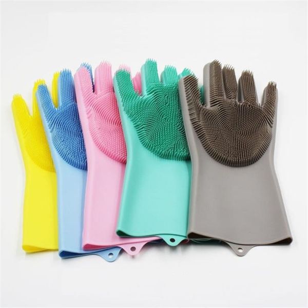 

home washing cleaning gloves garden kitchen dish creative food grade silicone household cleaning gloves for dishwashing c829