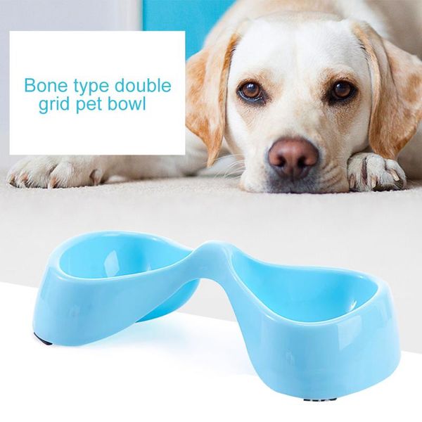 

legendog dual pet bowl bowknot design creative plastic dog bowl cat water pet feeders dish