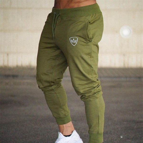 

brand 2018 new gyms mens joggers pants cotton casual fitness bodybuilding skinny sweatpants joggers track pants long trousers, Black