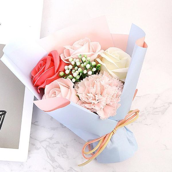 

decorative flowers & wreaths valentine's day diy soap flower gift rose box bouquet wedding home festival artificial simulation bouquet1