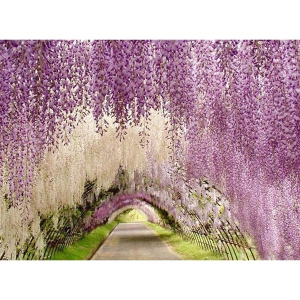 

1.1 meter long elegant artificial silk flower wisteria vine rattan for wedding centerpieces decorations bouquet garland outletriwy