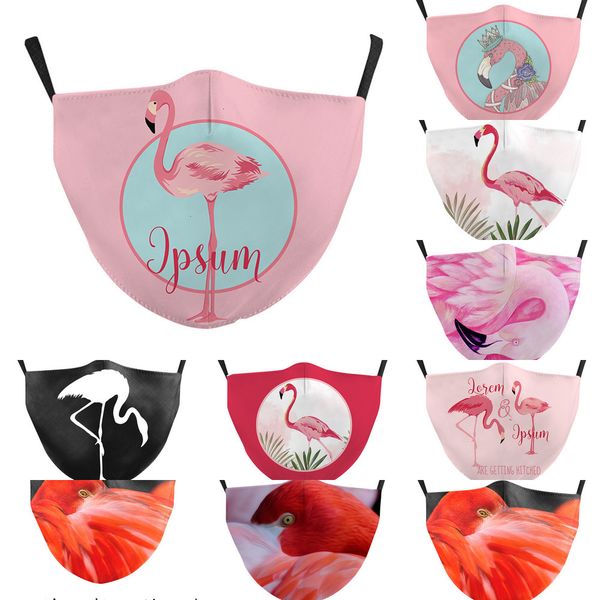 

2021 fashion styles 3d digital swan parttten printing face dust-proof washable reusable breathable mask 7 nl29o