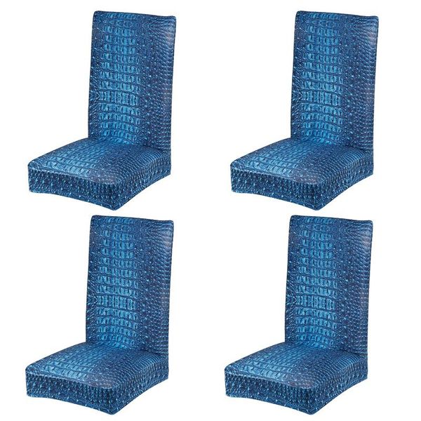 

chair covers 4pcs stretch removable protective cover washable home universal crocodile pattern el living room anti dust banquet