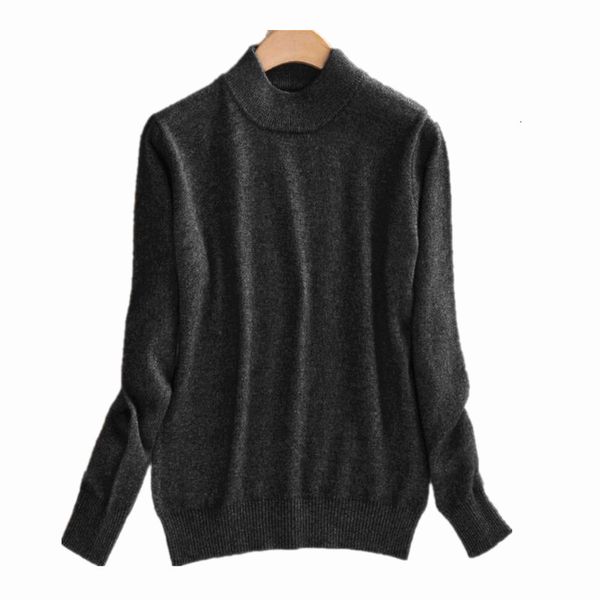 

selling new women's wool female round mandarin collar knit cashmere sweater cultivating wild, White;black