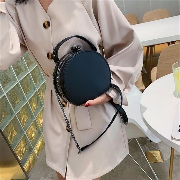 

designer diamonds ladies shoulder crossbody bags fashion rivet round bags for women 2020 handbags women