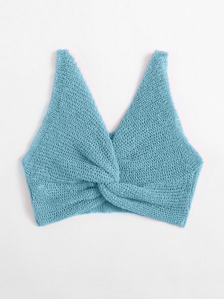 

twist front crochet cover up f4eg#, White;black