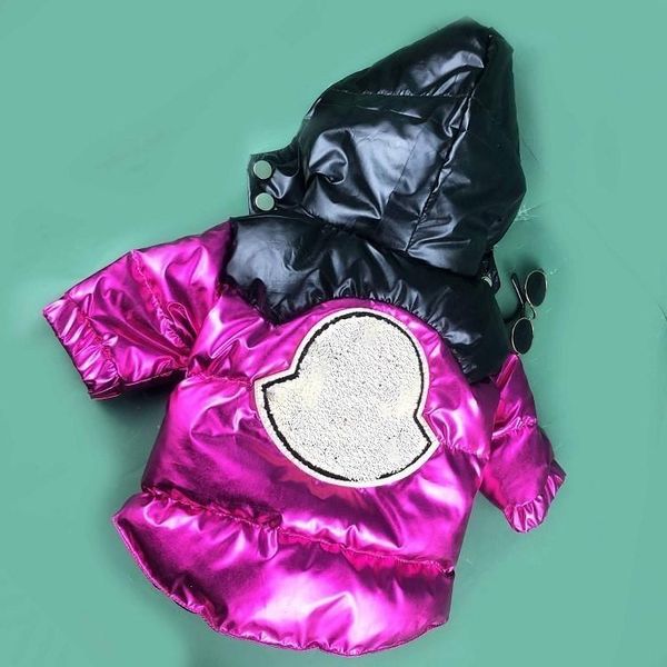 

Winter Popular Apparel Ski Suit Pet Down Jacket Puffer Cool Handsome Dog Coat Poodle Drop Ship 2 Colors, Beige