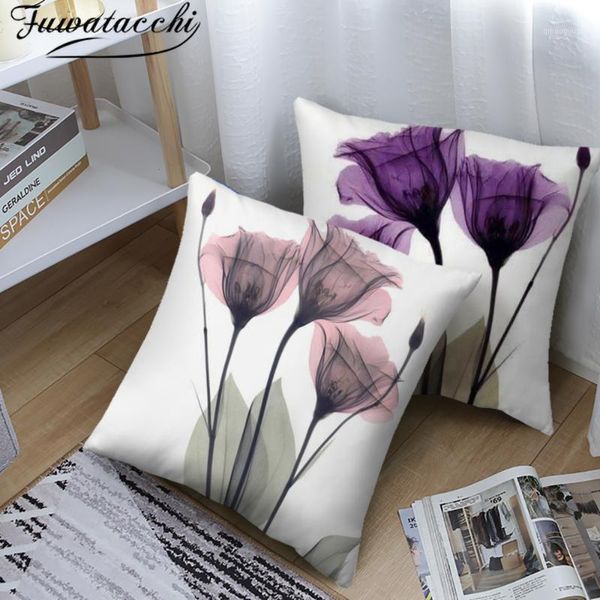 

fuwatacchi bloom flower pattern pillow covers colorful floral p cushion cover for home sofa car decoration throw pillowcases1