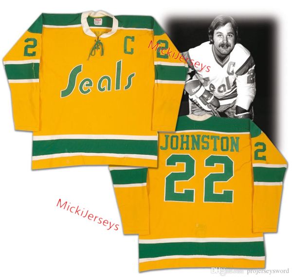 2020 Custom CALIFORNIA GOLDEN SEALS Jersey GILLES MELOCHE REGGIE LEACH 