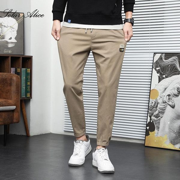 

men's pants 2021 spring tether harlan casual mid-waist teen loose, Black