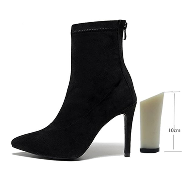 

2021 new woman closed toe ballroom latin girls flannel jazz salsa dancing shoes for women ankle latino dance boots kids 2ojv, Black