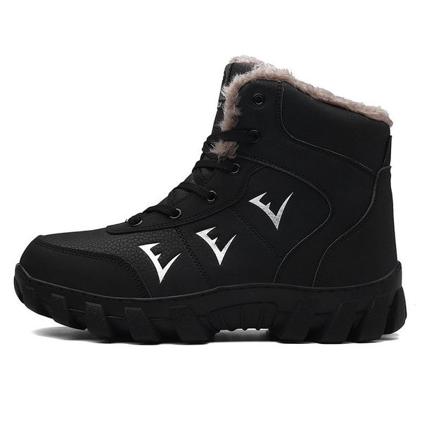 

hipster fashion genuine brand men ankle leather boots male winter snow shoes c1212, Black;white