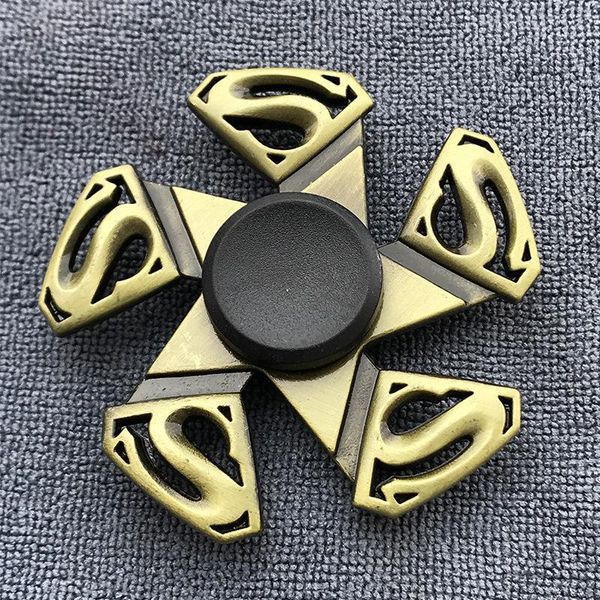 

fidget spinner латунный цвет цинкового сплава металлическая рука спиннер dice bauhinia руль экстерьер гладкий палец tri spiner gyro игрушка