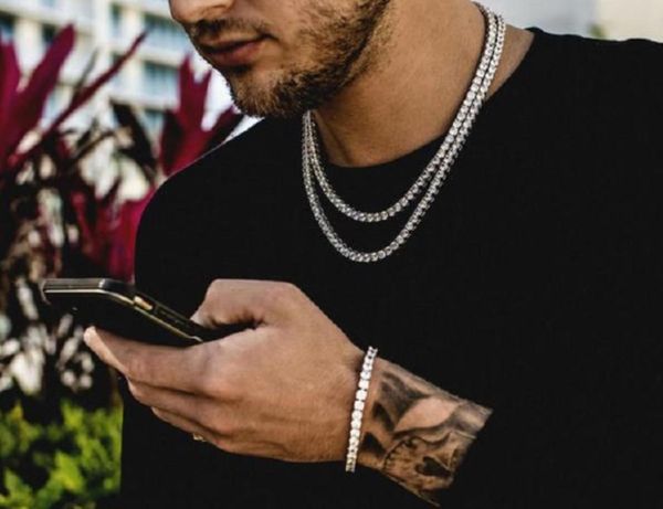 

6mm 5mm 4mm m iced out tennis bracelet zirconia triple lock hiphop jewelry 1 row cubic luxu jllruw bdedome, Golden;silver